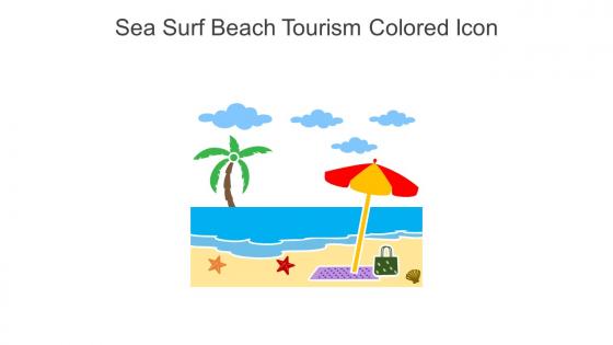 Sea Surf Beach Tourism Colored Icon In Powerpoint Pptx Png And Editable Eps Format