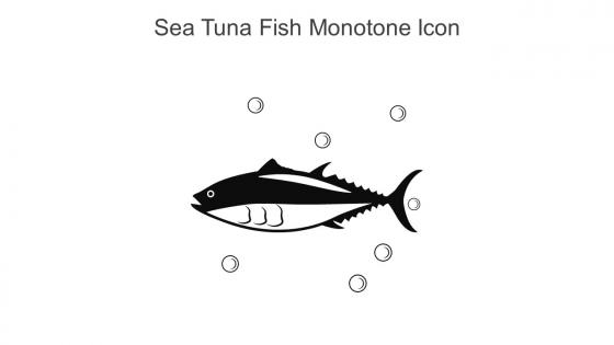 Sea Tuna Fish Monotone Icon In Powerpoint Pptx Png And Editable Eps Format