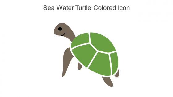Sea Water Turtle Colored Icon In Powerpoint Pptx Png And Editable Eps Format