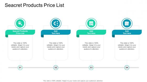 Seacret Products Price List In Powerpoint And Google Slides Cpb