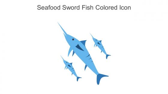 Seafood Sword Fish Colored Icon In Powerpoint Pptx Png And Editable Eps Format