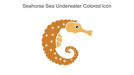 Seahorse Sea Underwater Colored Icon In Powerpoint Pptx Png And Editable Eps Format