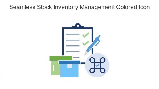 Seamless Stock Inventory Management Colored Icon In Powerpoint Pptx Png And Editable Eps Format