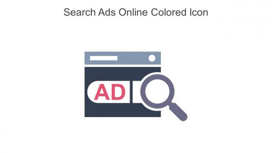 Search Ads Online Colored Icon In Powerpoint Pptx Png And Editable Eps Format