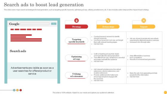 Search Ads To Boost Lead Generation Tactics To Get Strategy SS V