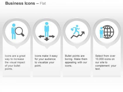 Search an employee choose any direction successs global man ppt icons graphics