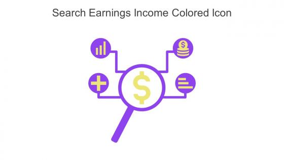 Search Earnings Income Colored Icon In Powerpoint Pptx Png And Editable Eps Format