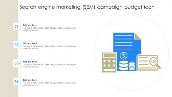 Search Engine Marketing Sem Campaign Budget Icon