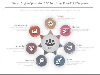 Search engine optimization seo techniques powerpoint templates