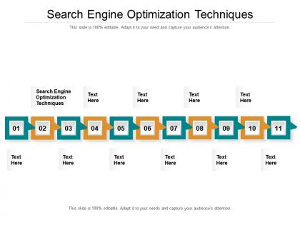Search engine optimization techniques ppt powerpoint presentation model deck cpb
