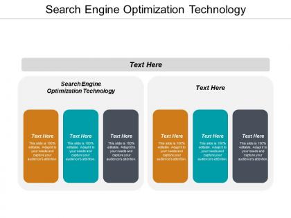 Search engine optimization technology ppt powerpoint presentation icon example cpb