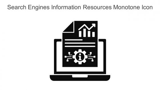 Search Engines Information Resources Monotone Icon In Powerpoint Pptx Png And Editable Eps Format