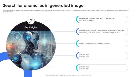 Search For Anomalies In Generated Image AI Content Generator Platform AI SS V