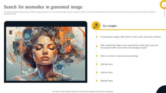 Search For Anomalies In Generated Image AI Text To Image Generator Platform AI SS V