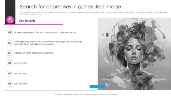Search For Anomalies In Generated Image Deploying AI Writing Tools For Effective AI SS V