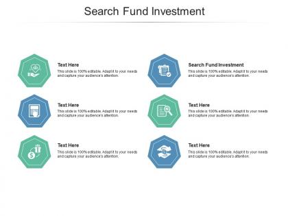 Search fund investment ppt powerpoint presentation outline portfolio cpb
