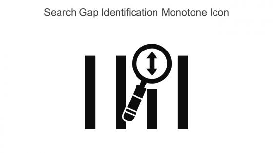 Search Gap Identification Monotone Icon In Powerpoint Pptx Png And Editable Eps Format