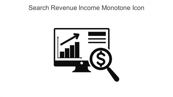 Search Revenue Income Monotone Icon In Powerpoint Pptx Png And Editable Eps Format