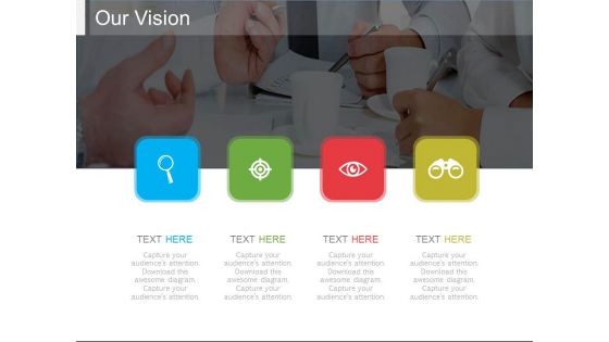 Search target achievement vision analysis powerpoint slides