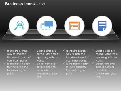 Search the settings internet browser checklist ppt icons graphics