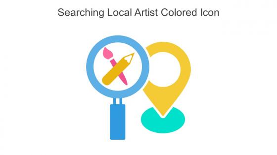 Searching Local Artist Colored Icon In Powerpoint Pptx Png And Editable Eps Format