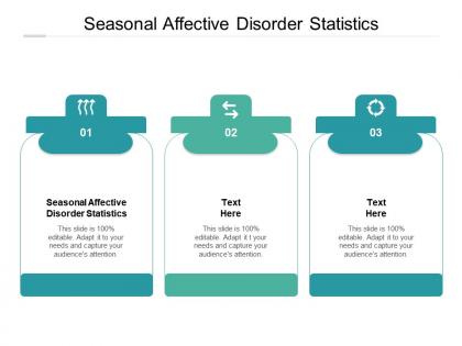 Seasonal affective disorder statistics ppt powerpoint presentation infographic template templates cpb