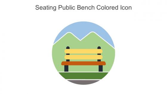 Seating Public Bench Colored Icon In Powerpoint Pptx Png And Editable Eps Format