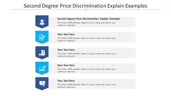 Second degree price discrimination explain examples ppt powerpoint presentation clipart cpb
