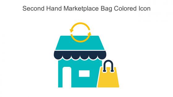 Second Hand Marketplace Bag Colored Icon In Powerpoint Pptx Png And Editable Eps Format