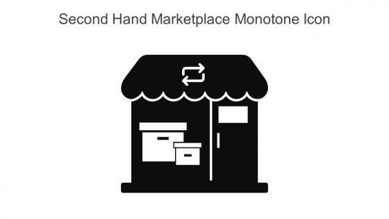 Second Hand Marketplace Monotone Icon In Powerpoint Pptx Png And Editable Eps Format