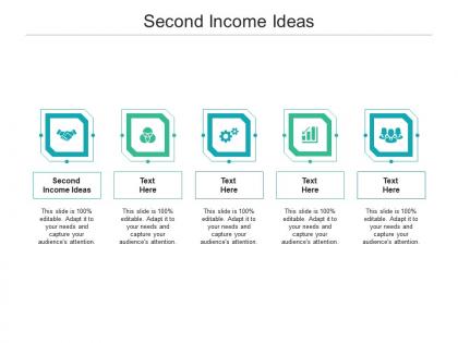 Second income ideas ppt powerpoint presentation show portfolio cpb