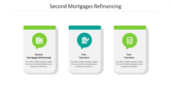 Second mortgages refinancing ppt powerpoint presentation topics cpb