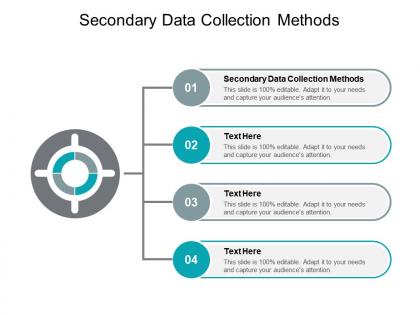Secondary data collection methods ppt powerpoint presentation infographics graphics cpb