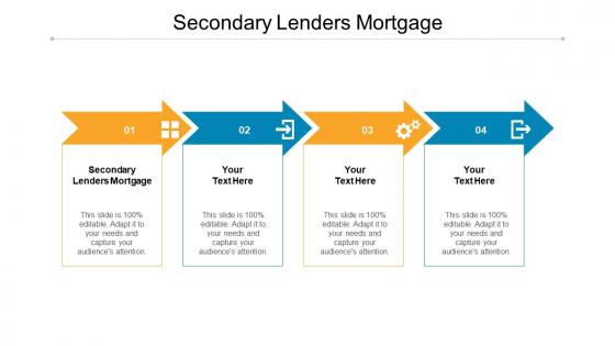 Secondary lenders mortgage ppt powerpoint presentation inspiration rules cpb
