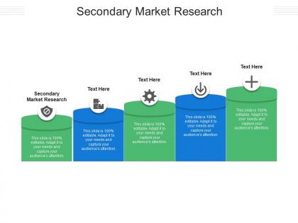 Secondary market research ppt powerpoint presentation model icons cpb