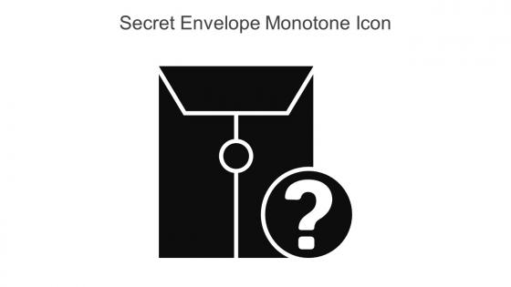 Secret Envelope Monotone Icon In Powerpoint Pptx Png And Editable Eps Format