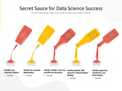 Secret sauce for data science success