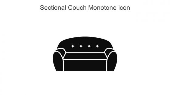 Sectional Couch Monotone Icon In Powerpoint Pptx Png And Editable Eps Format