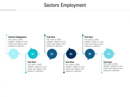 Sectors employment ppt powerpoint presentation slides designs cpb
