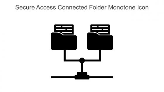 Secure Access Connected Folder Monotone Icon In Powerpoint Pptx Png And Editable Eps Format