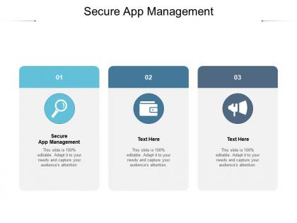 Secure app management ppt powerpoint presentation gallery images cpb