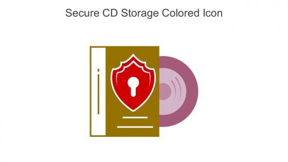 Secure CD Storage Colored Icon In Powerpoint Pptx Png And Editable Eps Format
