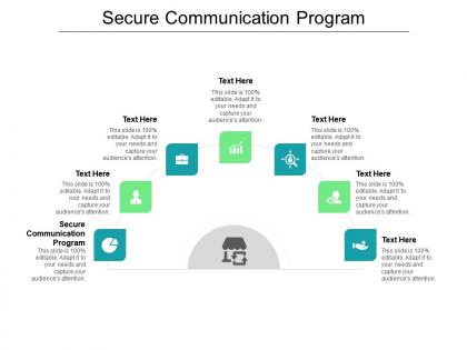 Secure communication program ppt powerpoint presentation model graphics template cpb