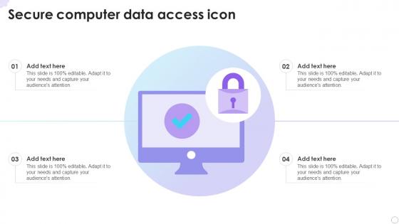 Secure Computer Data Access Icon