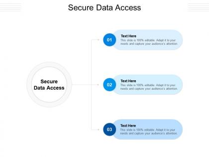 Secure data access ppt powerpoint presentation outline show cpb