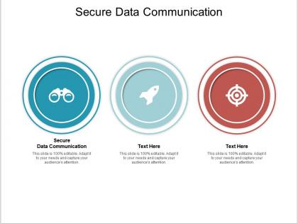 Secure data communication ppt powerpoint presentation infographic template vector cpb