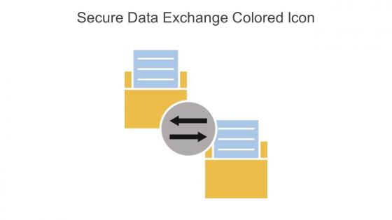 Secure Data Exchange Colored Icon In Powerpoint Pptx Png And Editable Eps Format