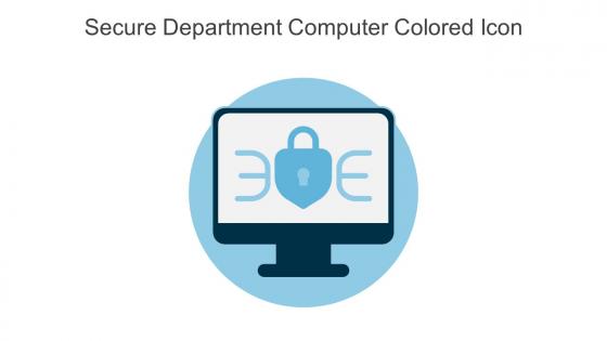 Secure Department Computer Colored Icon In Powerpoint Pptx Png And Editable Eps Format