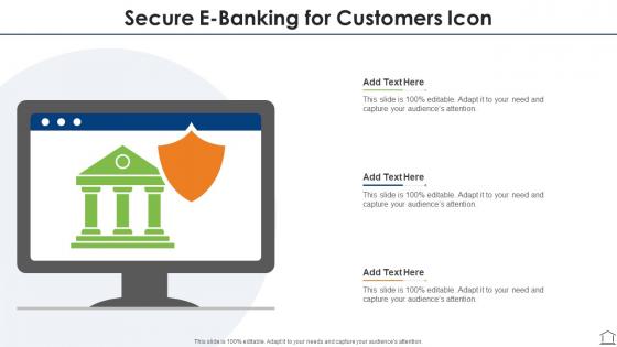 Secure e banking for customers icon