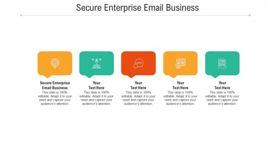 Secure enterprise email business ppt powerpoint presentation summary graphic tips cpb